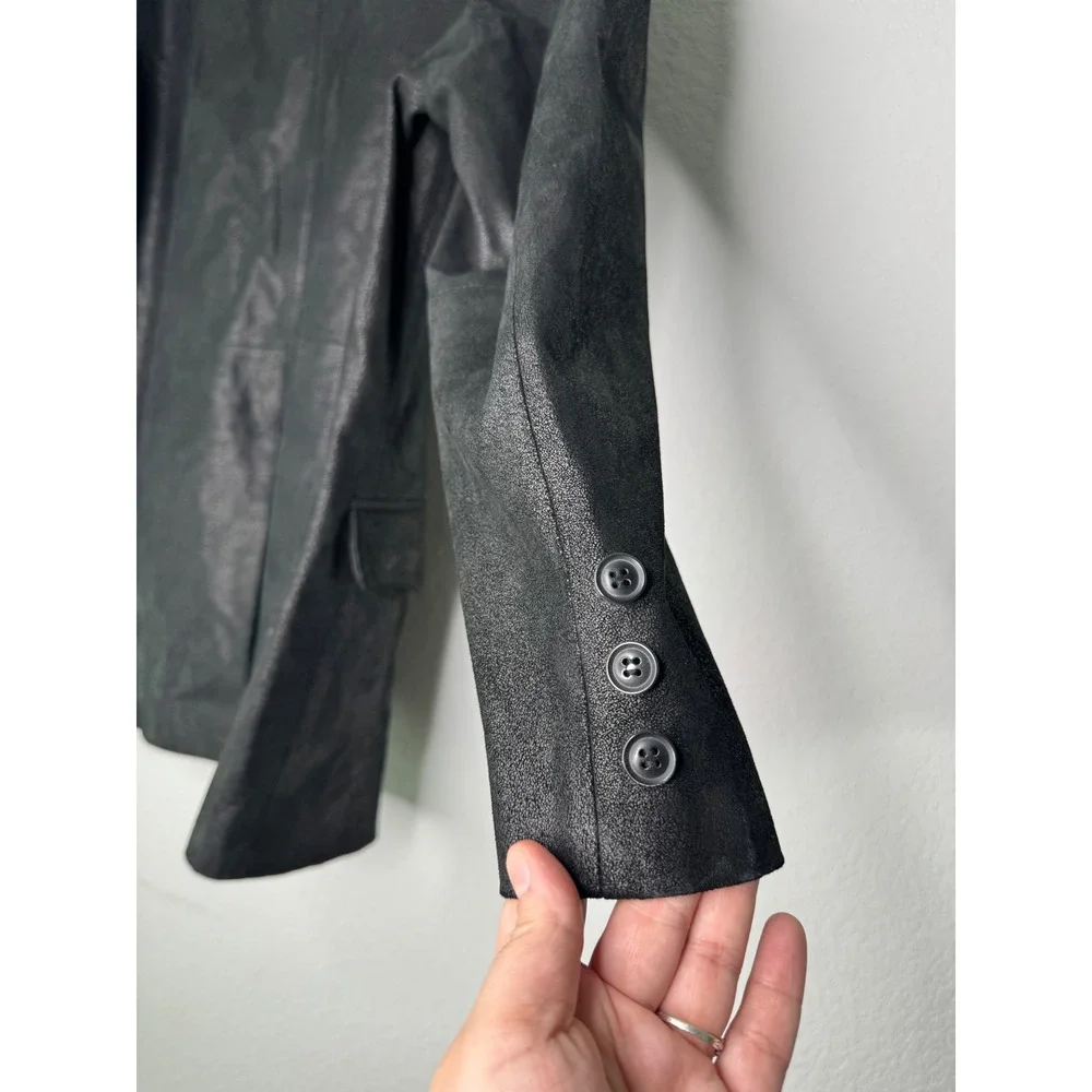 Cody James Black Suede Leather Western Blazer Sport Coat Jacket Size 50 / XL